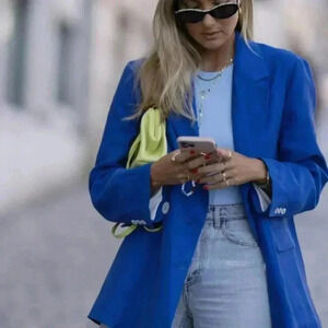 Zara NWT Blue Women’s Blazer